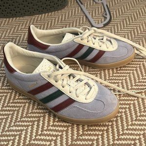 Adidas Gazelle Indoor - Blue Dawn Collegiate Burgundy, Size 6.5